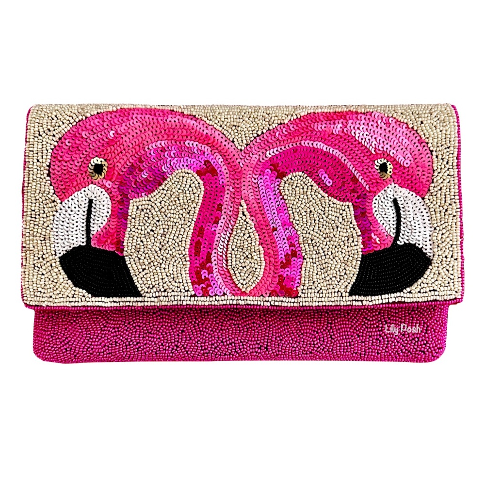 Lily Bloom Pink Flamingo Crossbody Bag